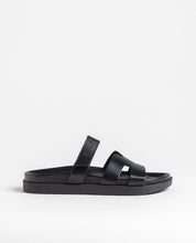 Sandalia plana MORENA-125 negro