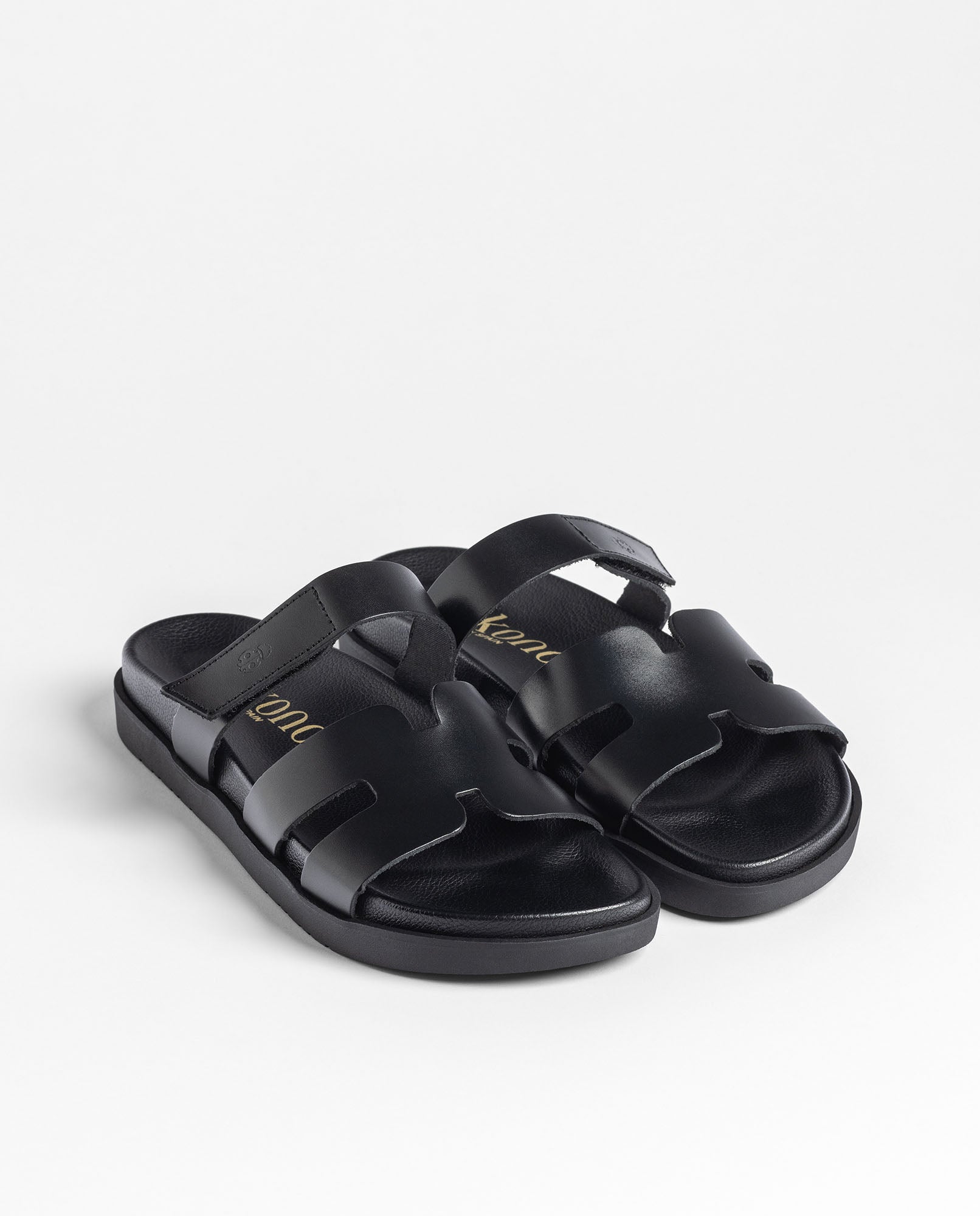 Sandalia plana MORENA-125 negro