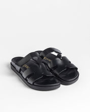 Sandalia plana MORENA-125 negro
