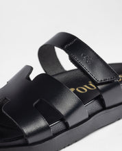 Sandalia plana MORENA-125 negro