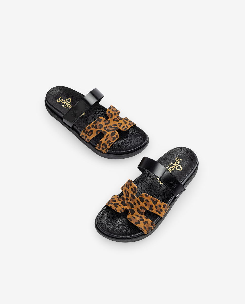 Flache Sandale MORENA-125 leopard