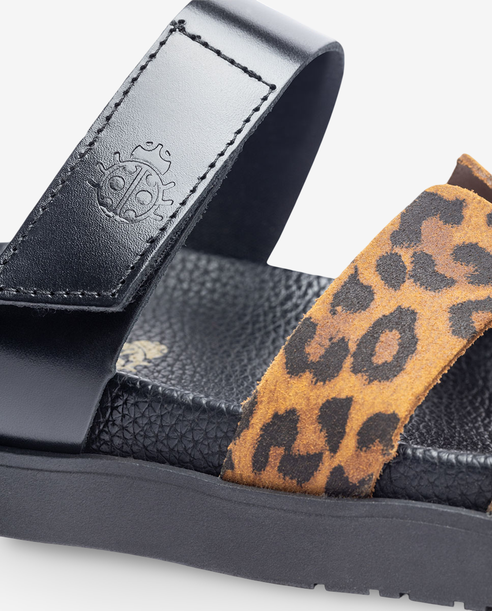 Flache Sandale MORENA-125 leopard