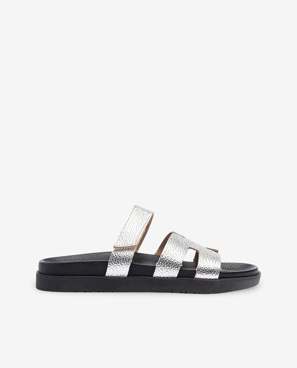 Sandalia plana Morena 125 plata