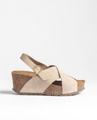Sandalo con zeppa BARI-263 beige