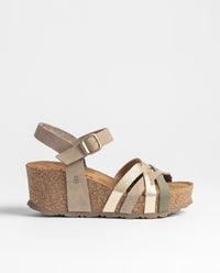 Wedge sandal BARI-264 green