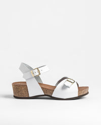 Sandalo con zeppa BOGO-263 bianco