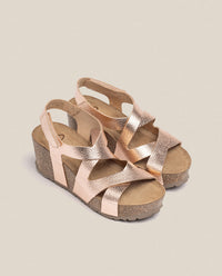 Sandalia cuña Bari 303 rosa