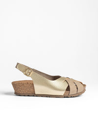 Keilsandalette MONACO-262 goldfarben