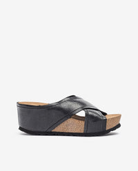 Keilsandale BARI-257 Schwarz