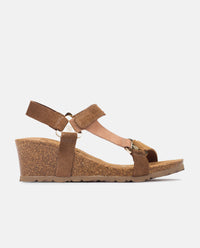 Wedge sandal CADIZ-139 brown