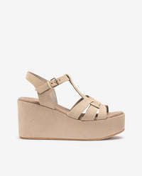 Wedge sandal LANZAROTE-002 beige