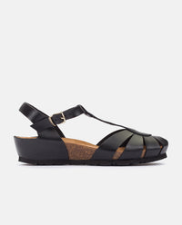 Sandalia de cuña Monaco 187 negro