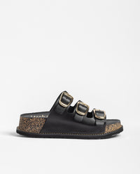 Sandalia de plataforma ALI-260 negro