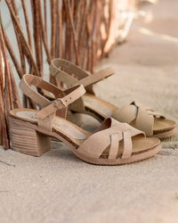 Sandalo con zeppa SOLLER-001 beige