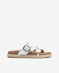 Sandalia plana ARENA-003 blanco