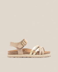 Sandale plate Arena 001 beige