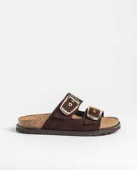 Sandalo basso BOLUS-131 marrone scuro