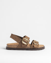 Flache Sandale BOLUS-252 hellbraun