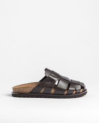 Flat sandal BOLUS-262 dark brown