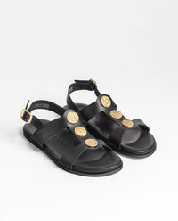 Sandalia plana DEIRA-272 negro