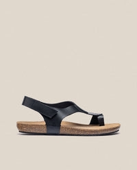 Flache Sandale IBIZA-174 schwarz