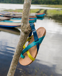 Flat sandal IBIZA-718 blue