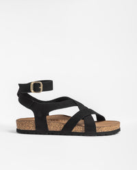 Sandalia plana JERBA-261 negro