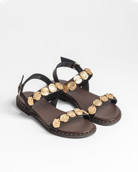 Flat sandal LARA-271 brown
