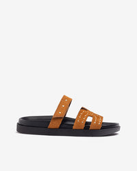 Flat sandal MORENA-128 brown
