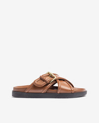 Flat sandal MORENA-310 brown