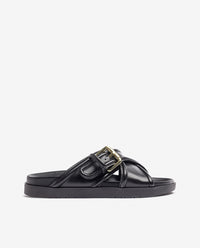 Flat sandal MORENA-310 black