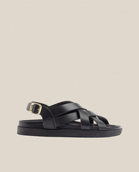Sandale plate Morena 005 noir