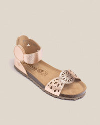 Sandale plate VILLA-086 rose