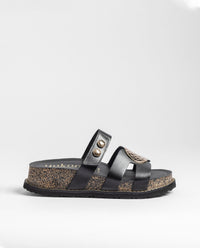 Sandalo con plateau ALI-261 nero