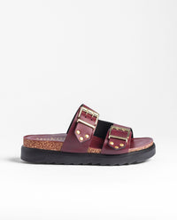 Sandalo con plateau TUNEZ-262 bordeaux