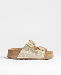 Sandalia plataforma WIWI-003 dorado