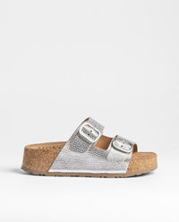 Sandalia plataforma WIWI-003 plata