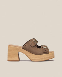 Heeled sandal BONAI-003 brown