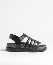 Sandalia plana TUNEZ-107 negro