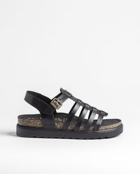 Sandalia plana TUNEZ-107 negro