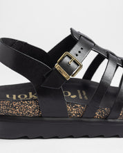 Sandalia plana TUNEZ-107 negro