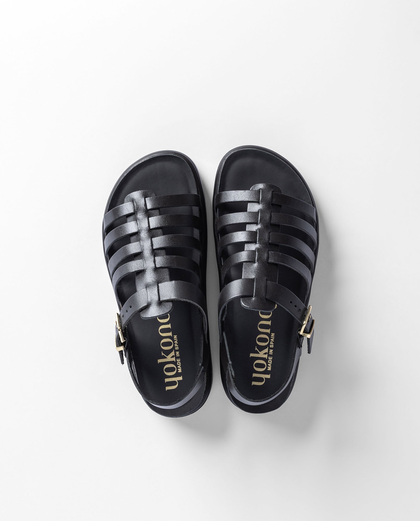 Sandalia plana TUNEZ-107 negro