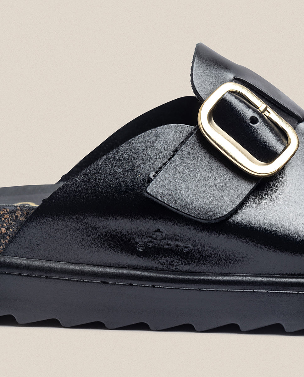 Scarpa con zeppa TUNEZ-599 nero