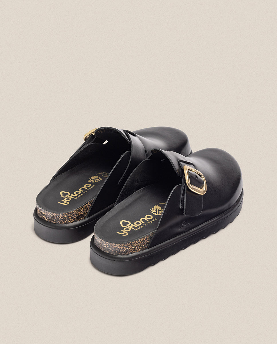 Scarpa con zeppa TUNEZ-599 nero