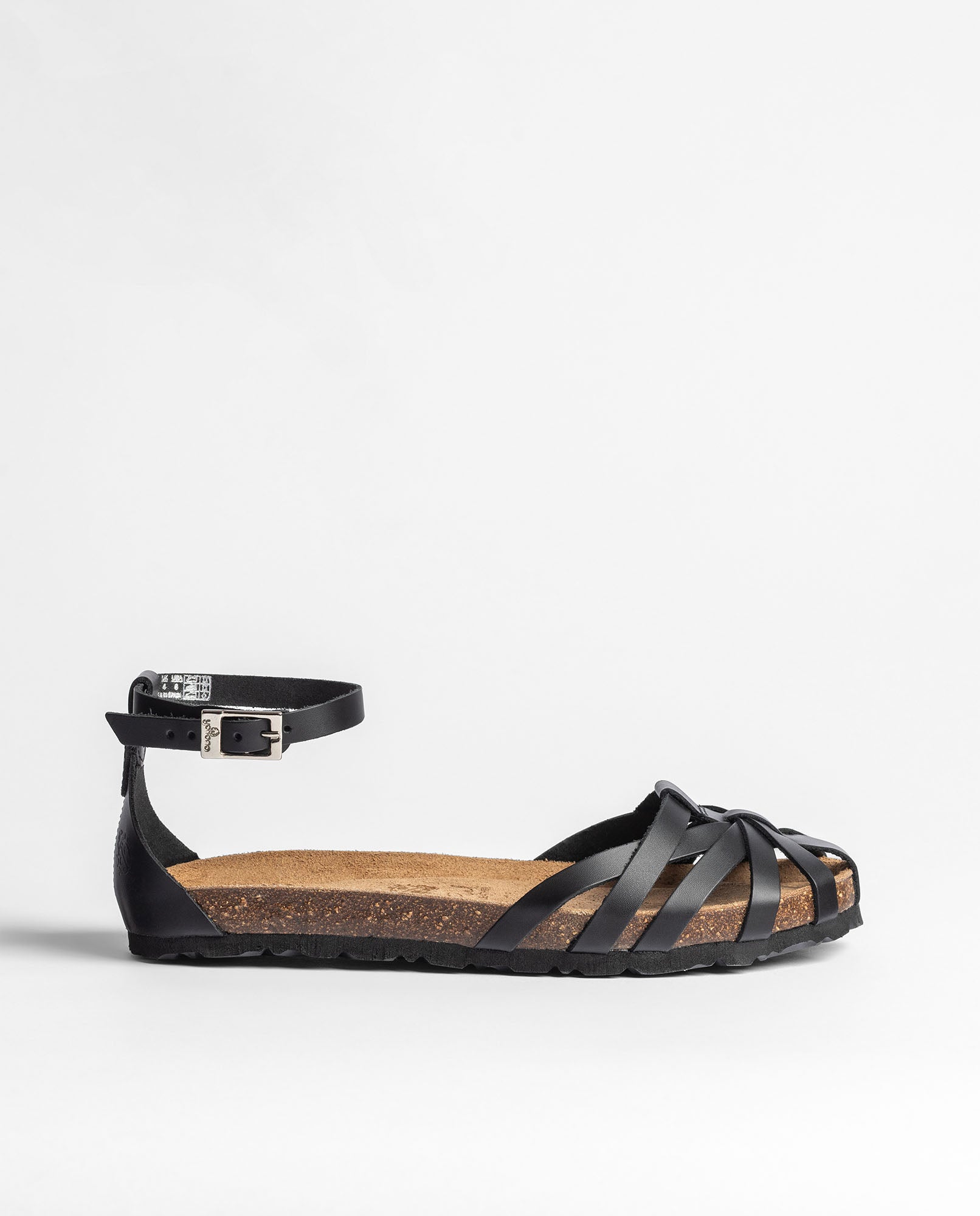 Sandalia plana VILLA-011 negro