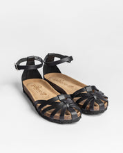 Sandalia plana VILLA-011 negro