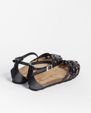 Sandalia plana VILLA-011 negro