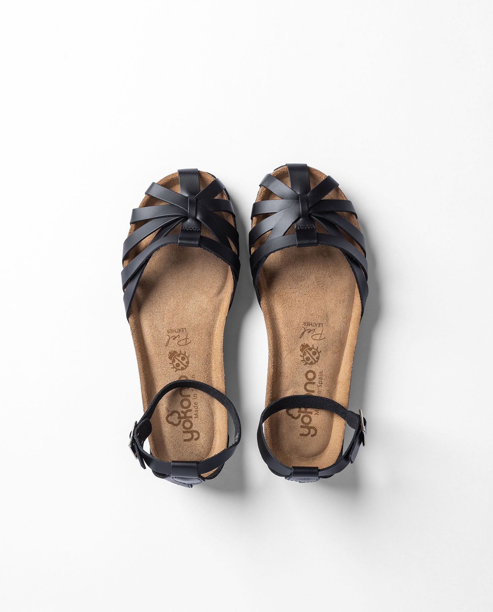 Sandalia plana VILLA-011 negro