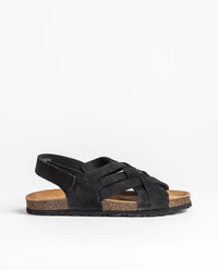 Flat sandal VILLA-251 black