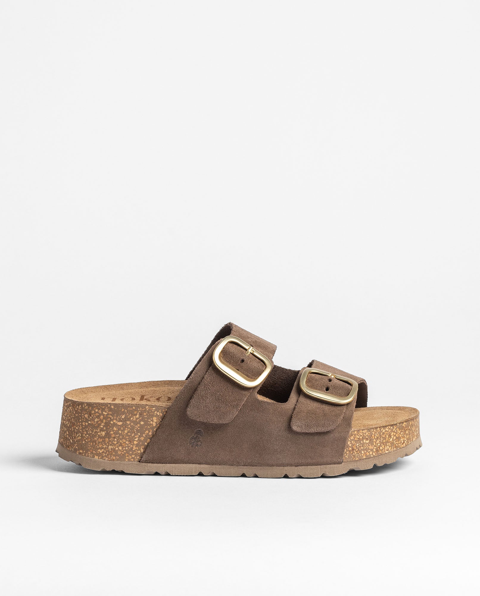 Platform sandal WIWI-003 dark brown